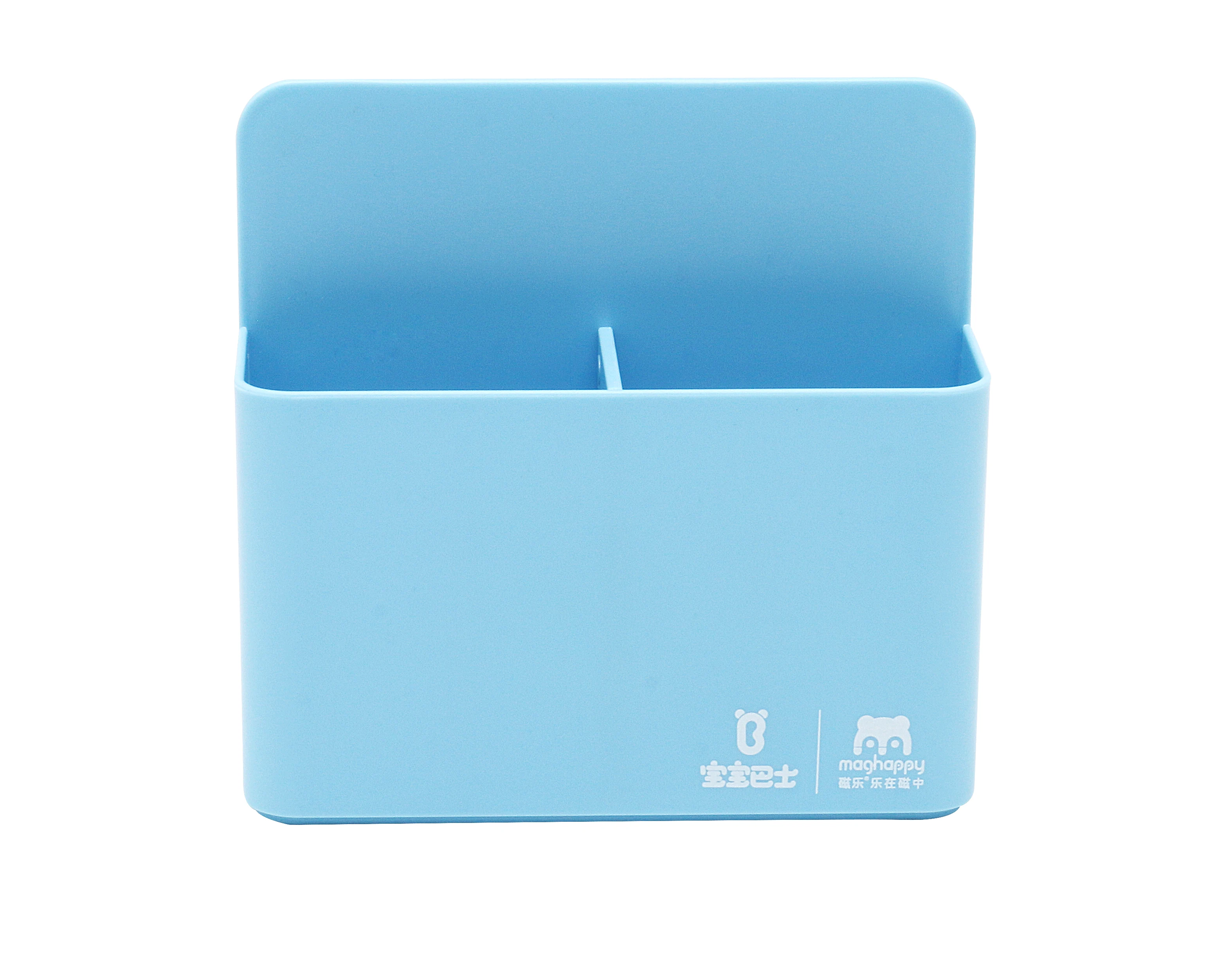 Flexible magnetic adjustable storage box dry erase marker pen holders for refrigerator