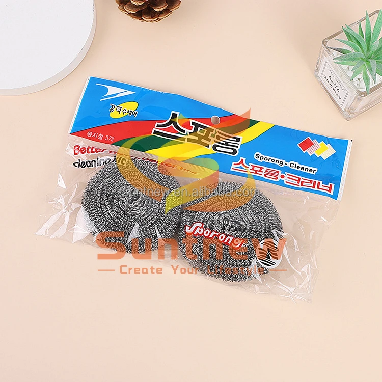 Customized Packaging  stainless steel  Scrubber/scourer/cleaning Ball Cleaning SS 410 Stainless Steel  Scrubber ball