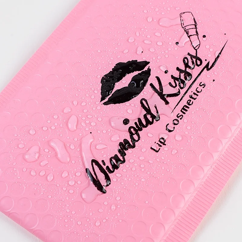 Custom print rose gold bubble poly mailers custom envelope and pink bubble mailer Metallic Bubble Envelope Express Mailer Bag