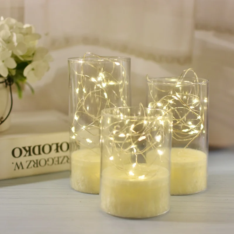 Amazon Bestseller Eco-friendly Flameless LED Pillar Candles with Acrylic Casing Perfect for Elegant Home and Fireplace Setting
