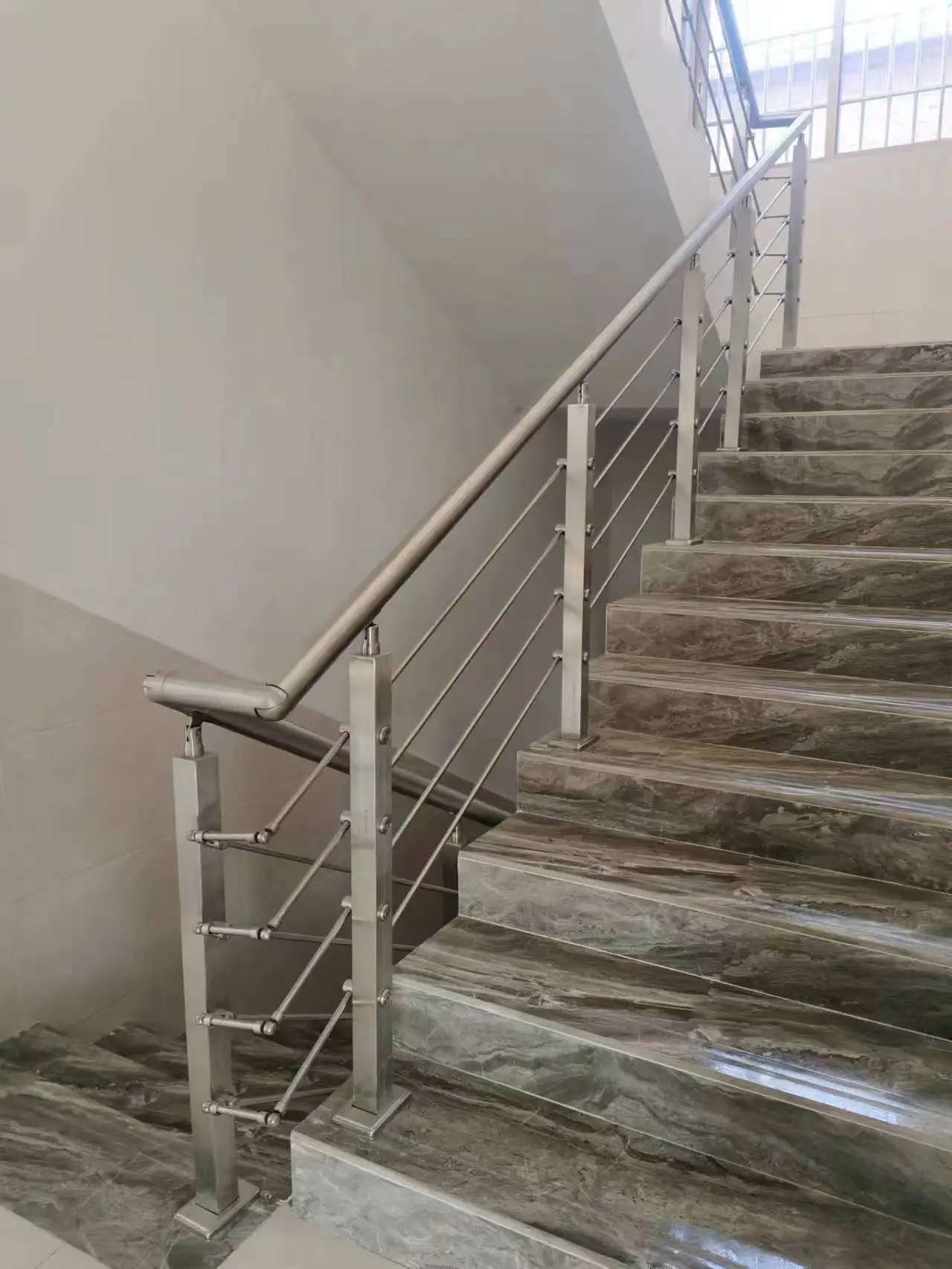 glass railing balcony staircase