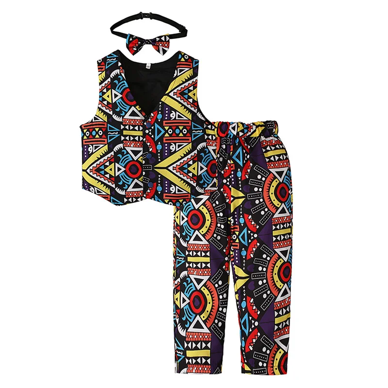 New style baby boys clothing set graphics print three-piece suit set summer children outfits