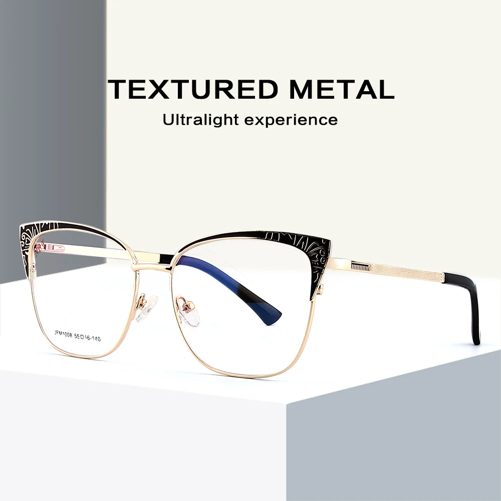 Wholesale Pure Titanium Eyeglasses Stylish Optical Frame Glasses for Unisex JFM1008 Light Weight Eyeglasses
