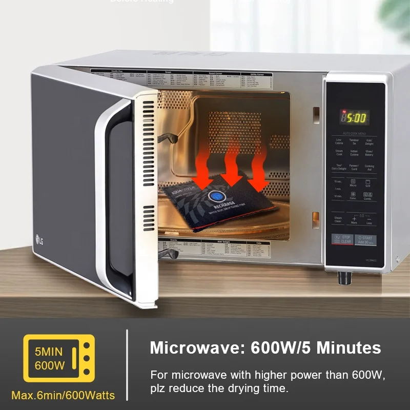 Rechargeable in microwave 1kg car dehumidifier bag dampproof bag