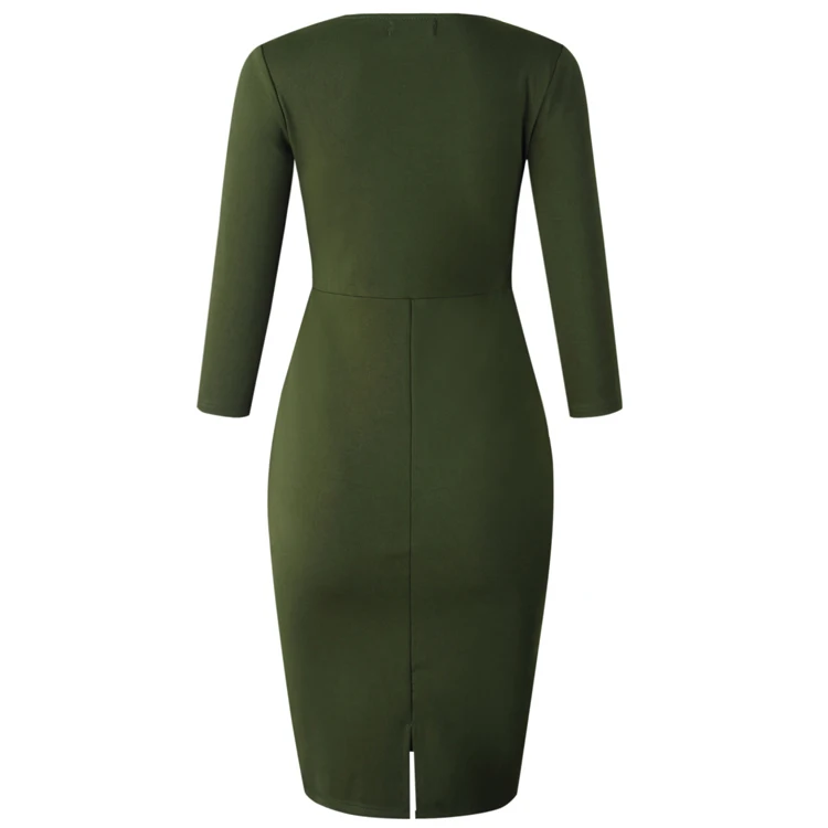 Wholesale manufacturer high end designers womens female corporate dresses plus size fall fashion