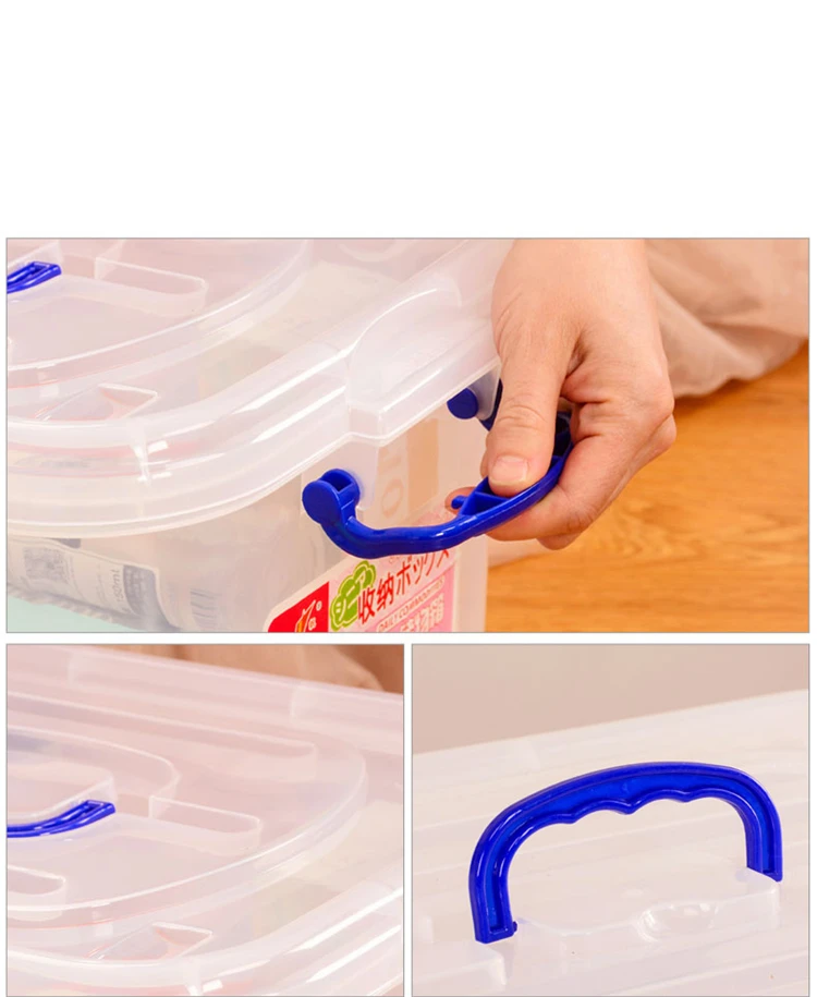 20L Factory Direct Sale PP Thicken Lego Toy Storage Box With Wheels