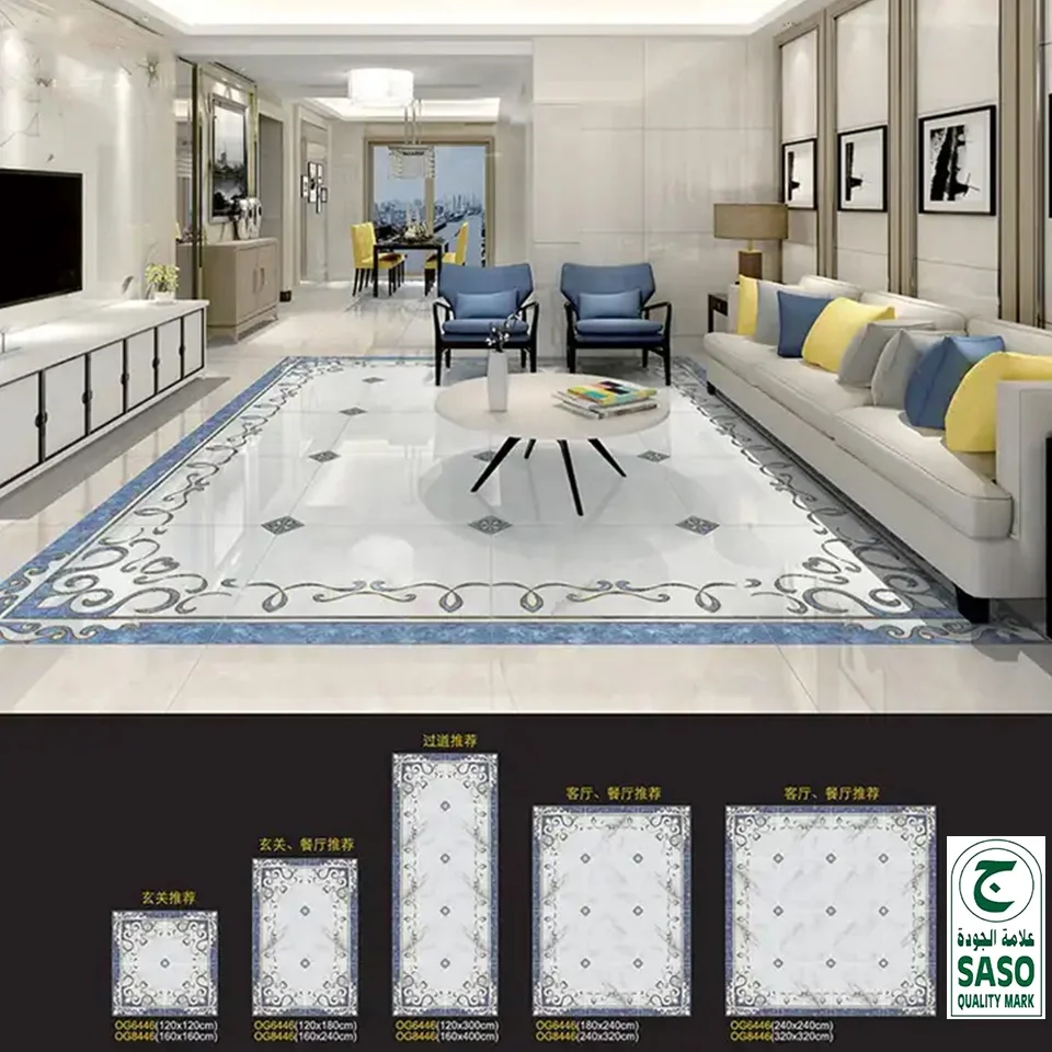 Golden floor carpet tile decorative floor tile 1200X1200MM