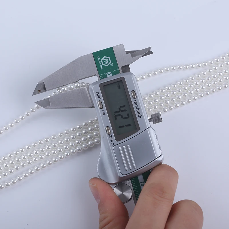 White 3-10mm glass bead Imitation pearl DIY jewelry accessories round glass beads strand for jewelry making