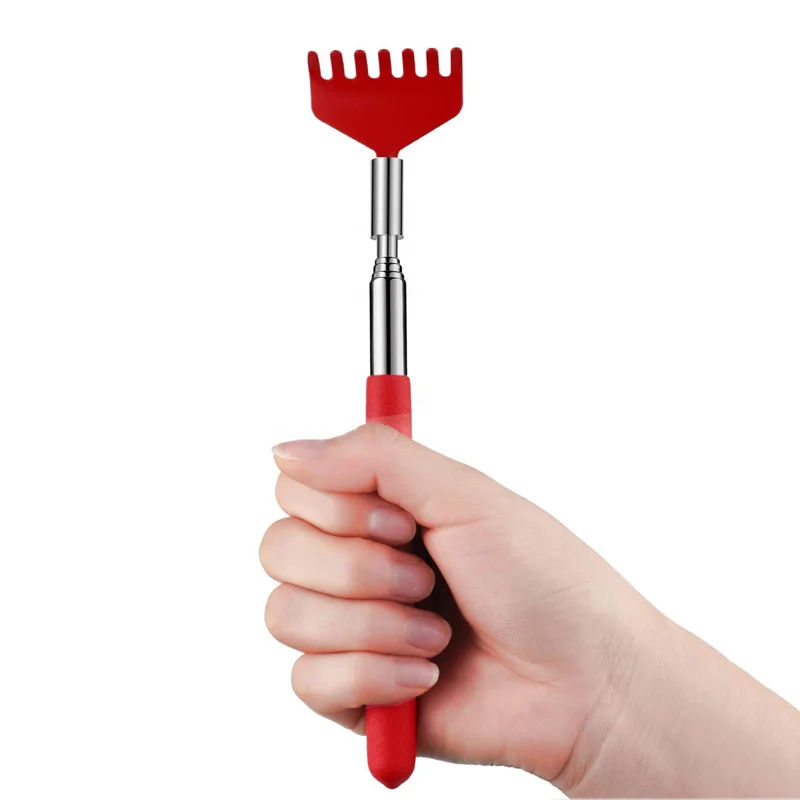 Adjustable Length Handheld Extendable Metal Telescopic Portable Back Scratcher