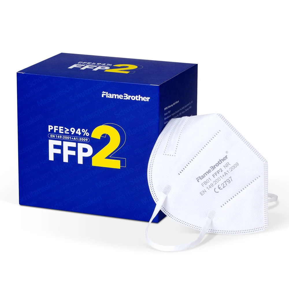 Masque FFP2 CE сертификат EN 149 FFP2 NR индивидуальная упаковка Masques-ffp2 маска для лица Masques FFP2