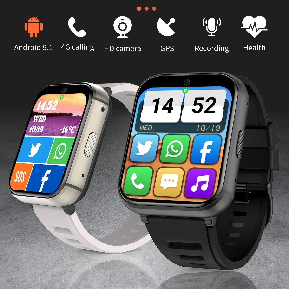 2023 New Arrivals 4G Android GPS Smart Watch with Video Call WiFi Heart Rate Android Phone Call Q668 Smart Watch