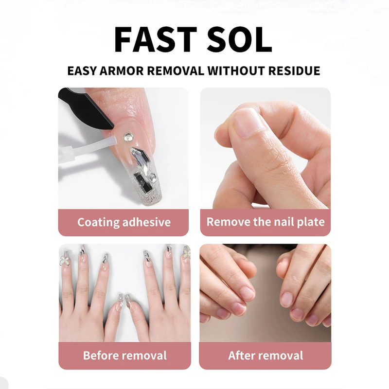 OEM Eco-friendly Multiple Glue Remover Liquid Debonder AD-1 Glue Remover Odorless To Remove Glue on Nails