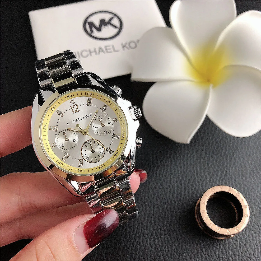 Wholesale fashion jewelry oem watch set gifts women men digital luxury quartz watches MK reloj come box smart watch