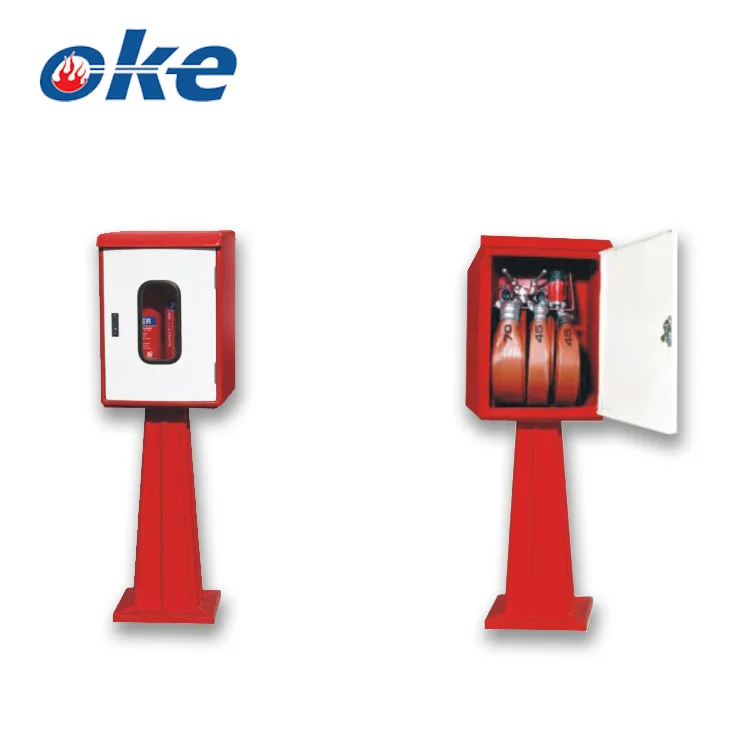 Okefire High Quality Extinguisher Hose Reel Fiberglass Fire Cabinet