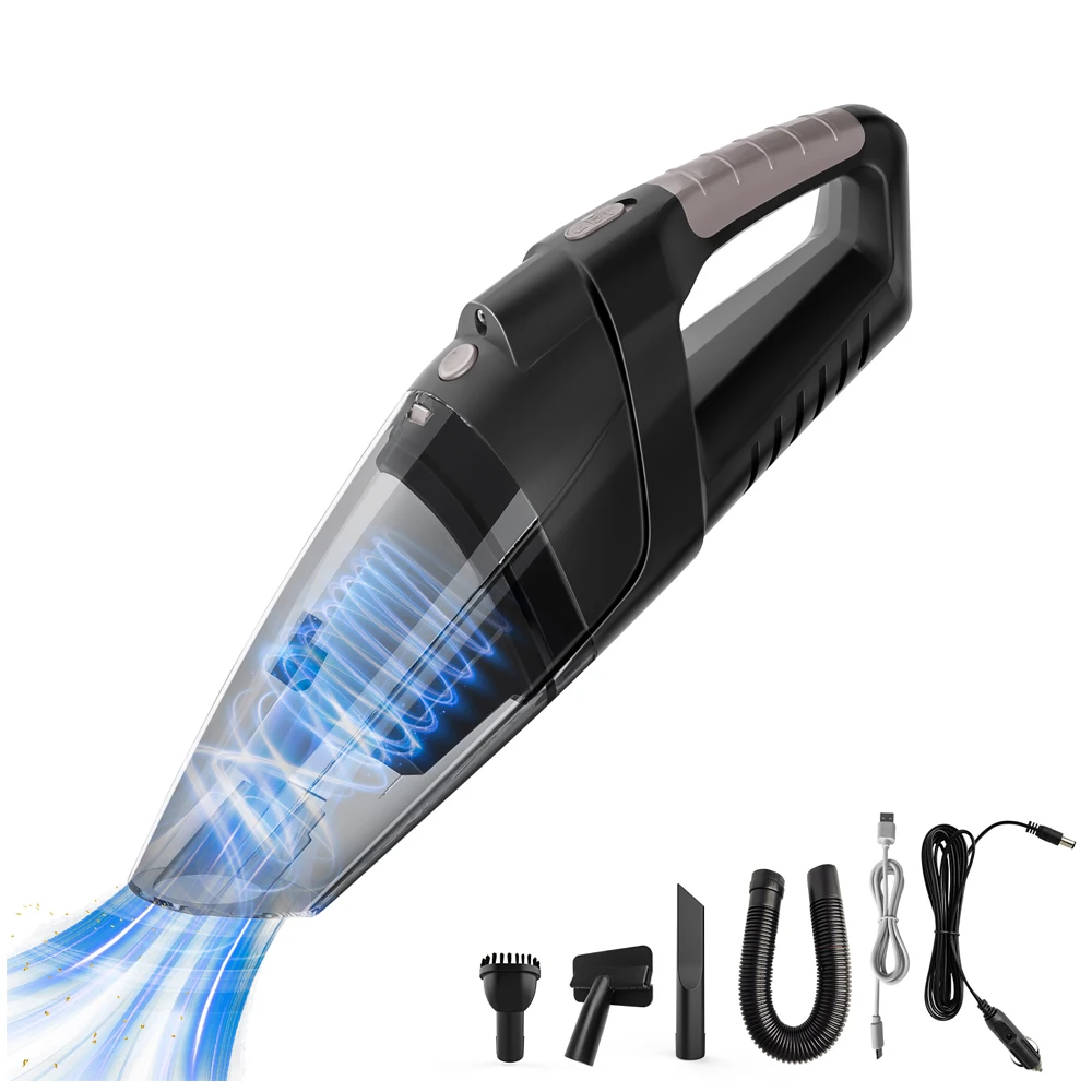 Two modes of use vacuum cleaner both wet and dry can absorb water rechargeable lithium battery car vacuum cleaner