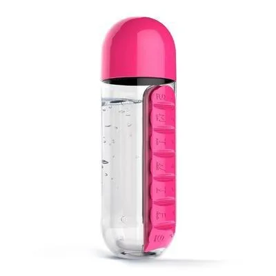 
Hot Sale Cheap Price One Weekly Pill Case Water Bottle, pill box healthy bottles 