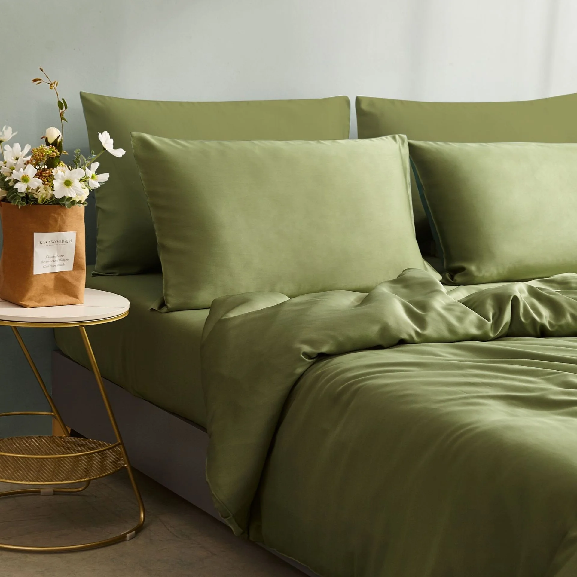 Top Supplier Luxury Bedding Wedding Soft Silky 100% Organic Bamboo Bed Sheets  set