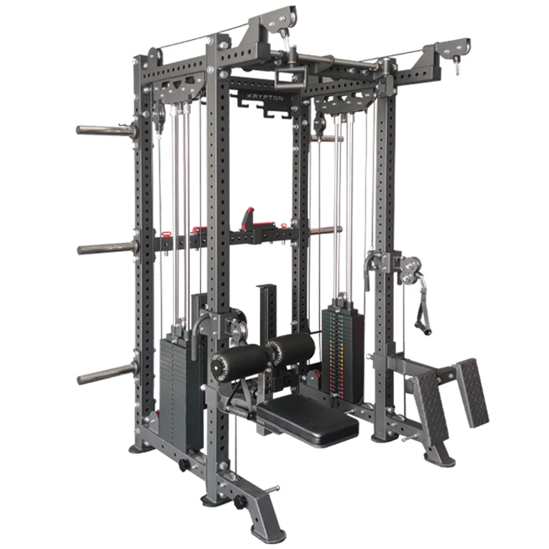 Leadman Multi function station Cable Crossover Squat Rack power Training Gym Smith Machine power rack