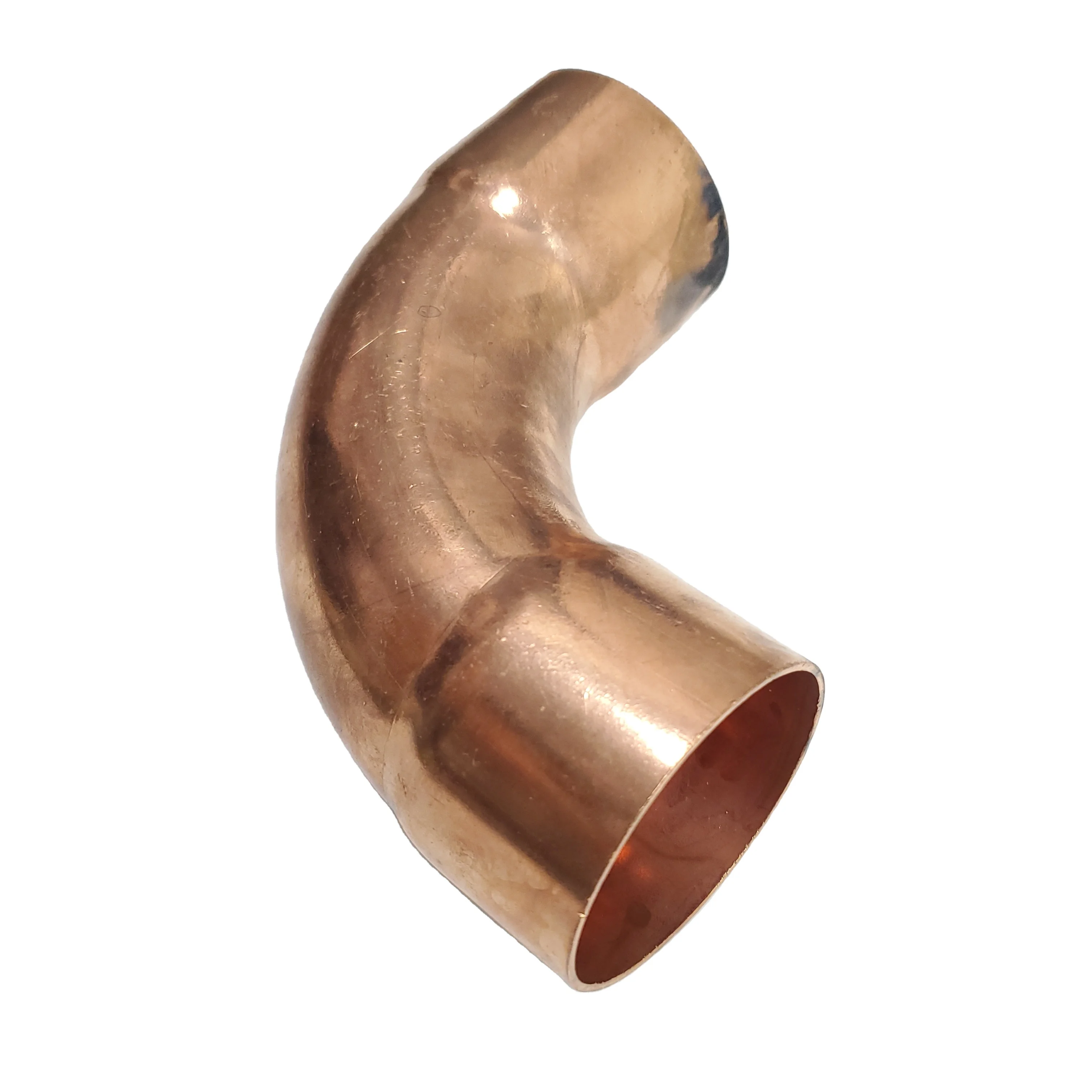 Copper long radius 90 degree elbow 54mm ID 2.1/8in CXC