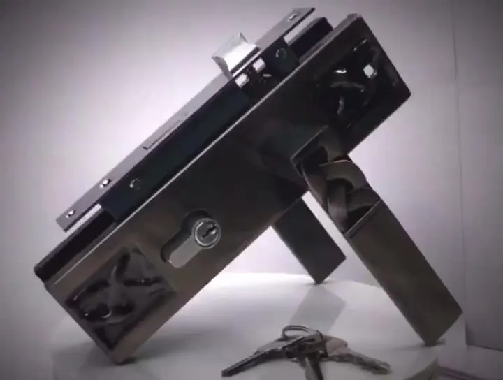 modern entrance brass long plate lever door handle push lock sets interior privacy door handle