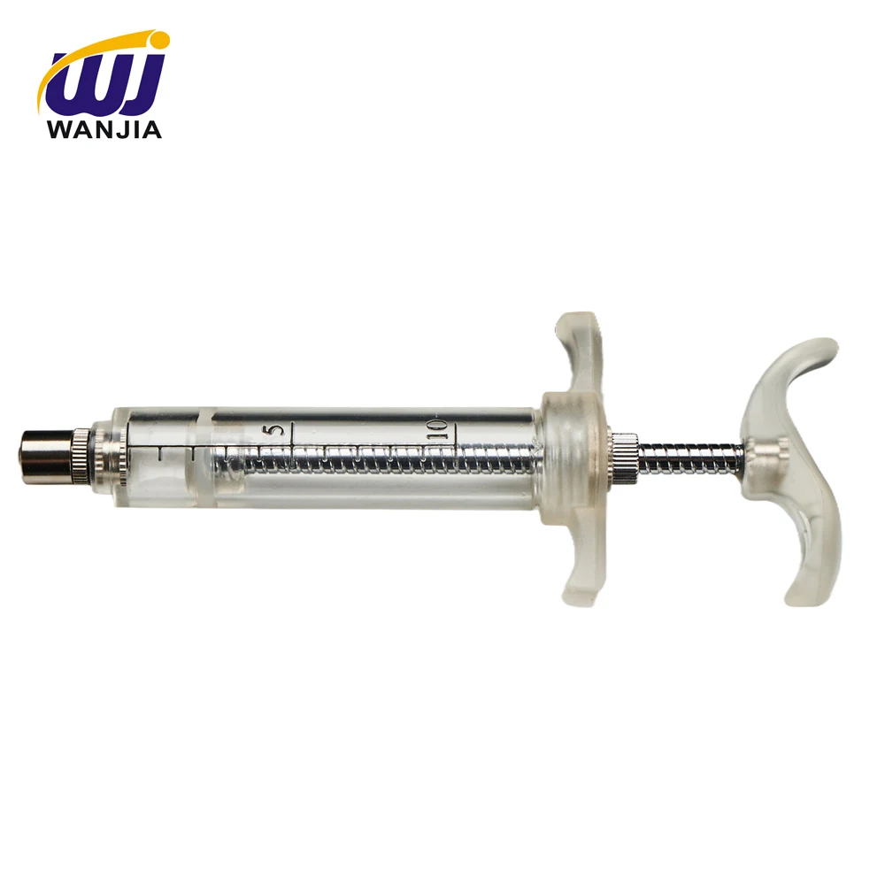 Adjustable TPX Veterinary Plastic Syringe for Livestock Injection Efficient Use for Animals