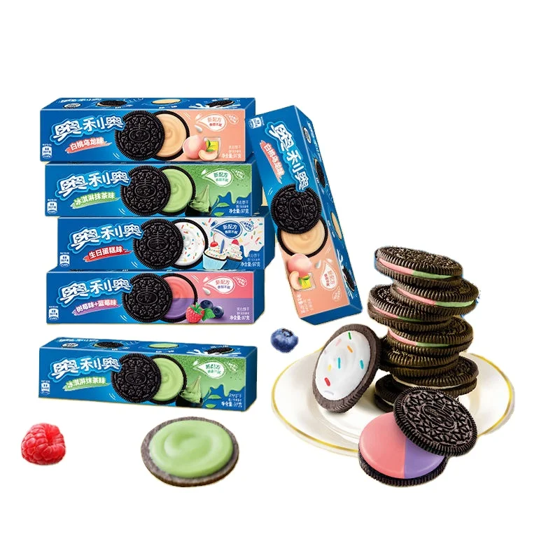 Wholesale exotic snacks delicious chocolate biscuits oreoo cookies in many flavors 97g