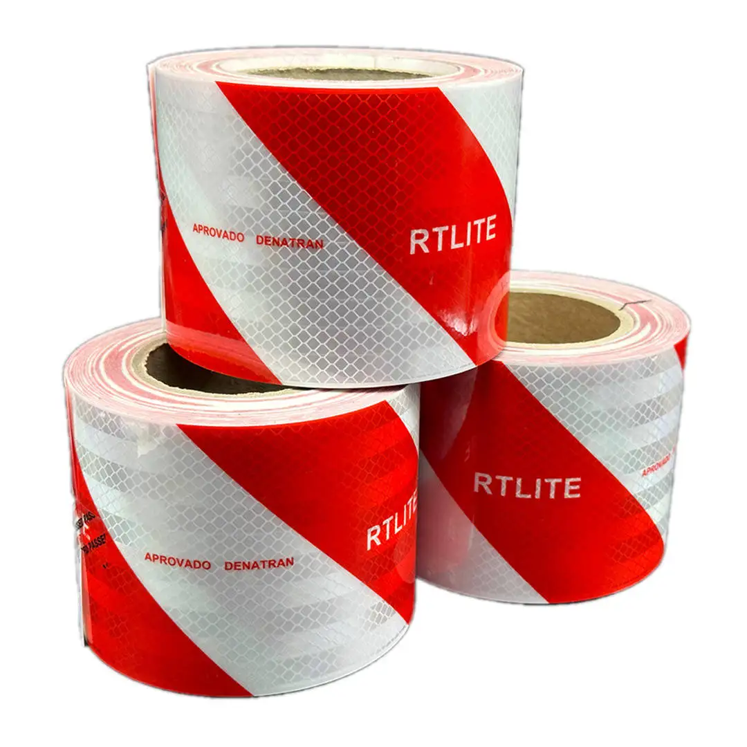 4 inches/10.16cm Width  APROVADO DENATRAN  Reflector Tape Reflective Tape Conspicuity Sticker for Brazilian market Truck
