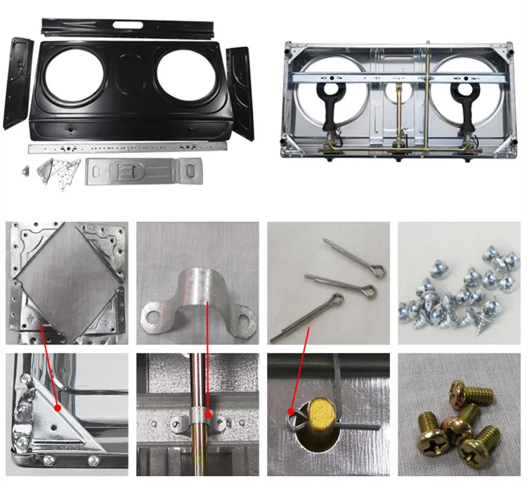 Wholesale cheap price 3 burner iron compact table top cooking portable mini gas stove