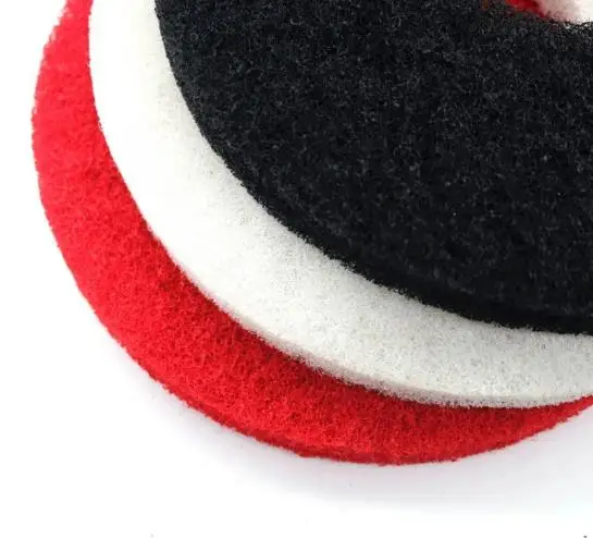 16 inch 17 inch black abrasive concrete marble granite stone floor polishing pads