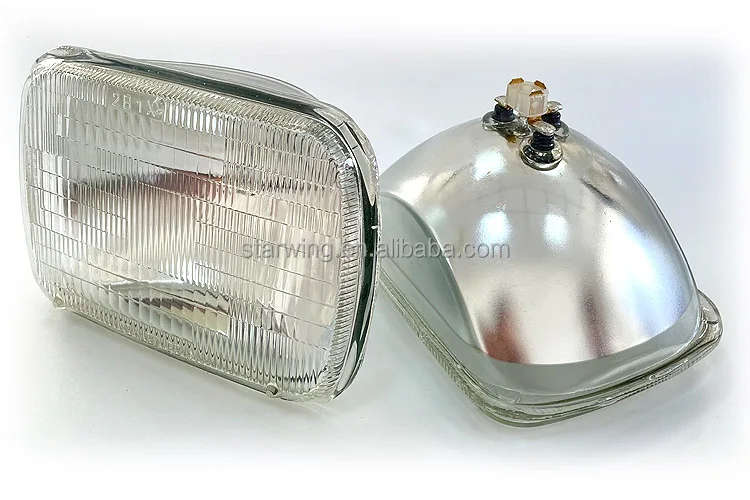factory directly sale 7 inch square 6052 sealed beam for headlight tungsten filament type