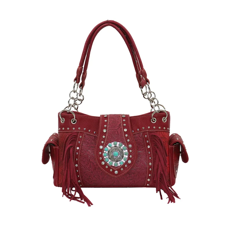Wholesale Custom turquoise western Women Cowgirl Purses