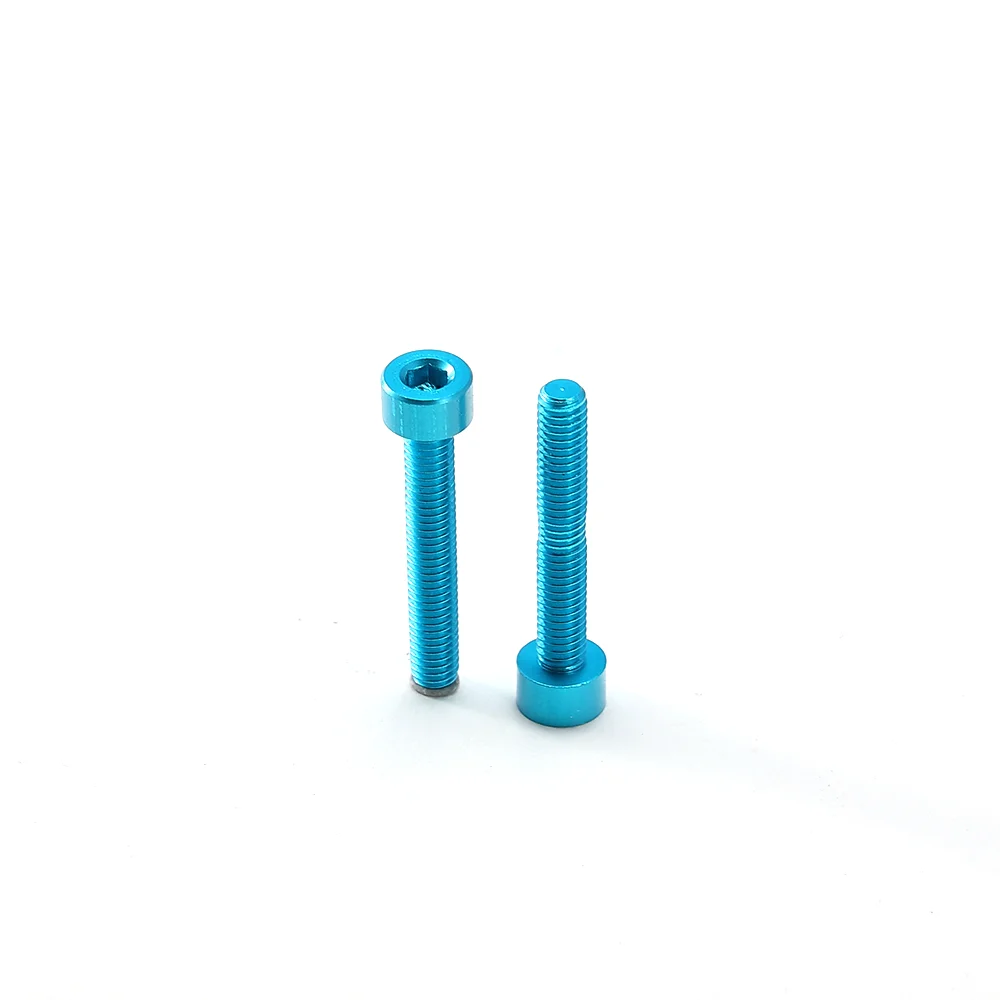 Best Selling Customized Aluminum Color Metal Blue Anodized Titanium Screws M8 Allen Hex Cap Screws