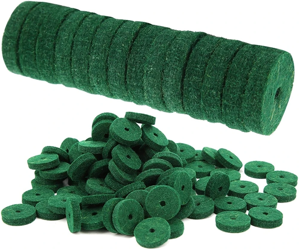 China factory felt pad Repairing Part 12mm Diameter Green Hitch Pin Felt