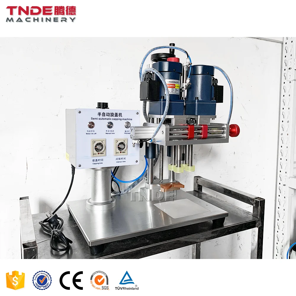 High Efficient Semi Automatic Pneumatic Capping Machine High Speed Hot Sale Bottle Capping Machine for Pump Caps