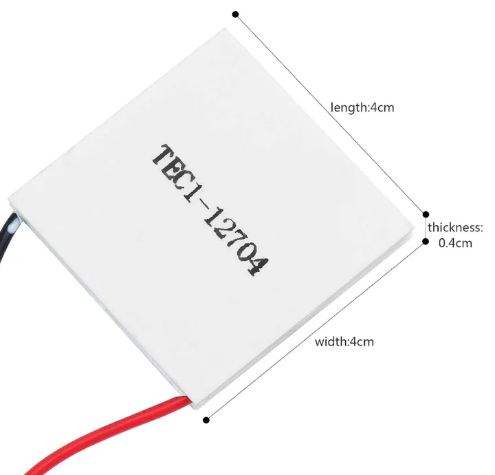 TEC1-12704 Thermoelectric Cooler Peltier 40*40 12V 4A Peltier Module