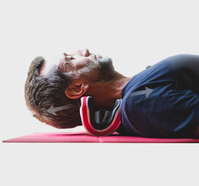 Cervical Traction Device chiropractic pillow neck and shoulder relaxer relieve pain polyester soft neck stretcher