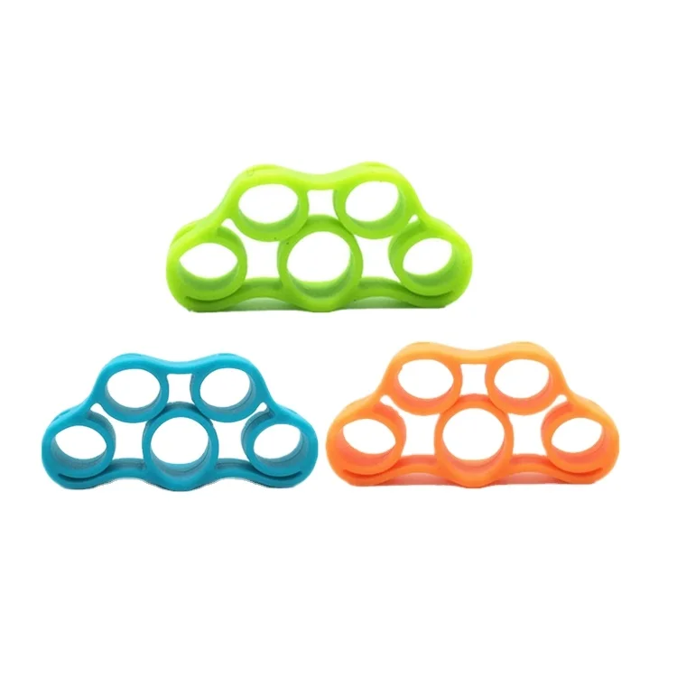 Silicone Hand Gripper Finger Expander Wrist Strength Trainer and Fitness Resistance Bands 3 in 1 set for Arm Exercise
