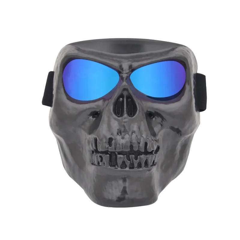 Black Friday Halloween motorcycle goggles equipped with Ghost Mask Devil Halloween human mask