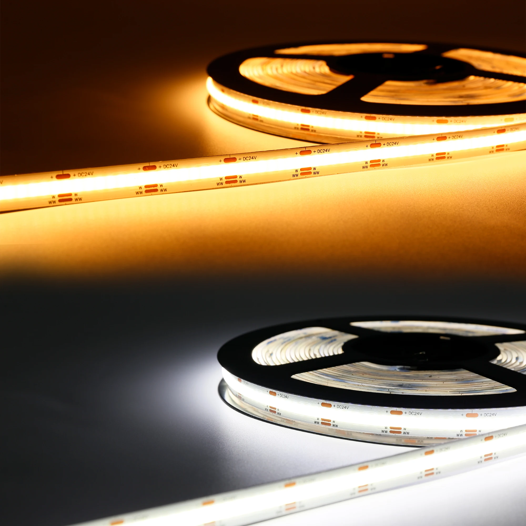 FPC Bright COB LED Strip 12v 24v Dimmable 10mm for Interior Outdoor Landscape