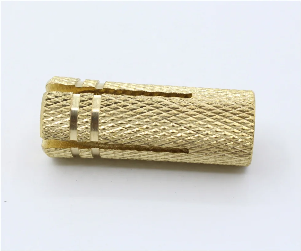 good quality brass drop in anchor with knurled surface