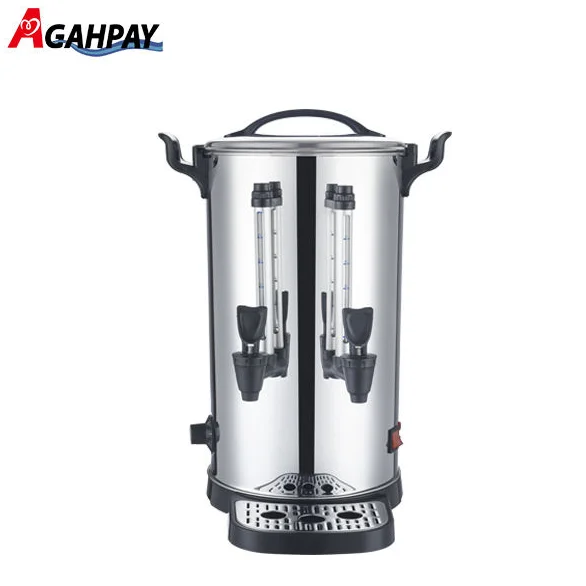 Tea Boiler Two Tap Turkish Stainless Steel Water Urn Catering Urn 6-35 Liters with Rohs&lfgb Electric 12 Customized Logo 1600