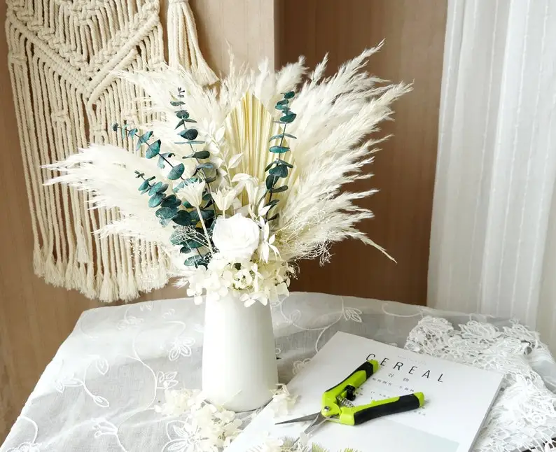 Every Love vase filler natural  decor Dried flower bouquet Pampas Grass for Arrangement home decoration home