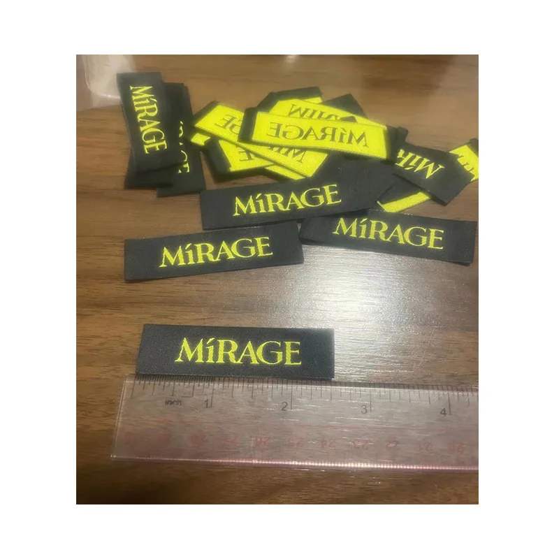 custom fabric tag washable woven clothing labels custom made adhesive woven custom labels negro woven label for clothing