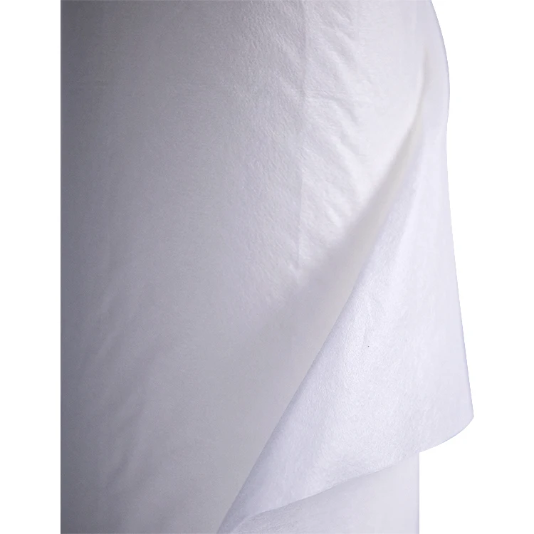 White spunlace  breathable soft lyocell fiber nonwoven fabric rolls micropore facial cloth roll