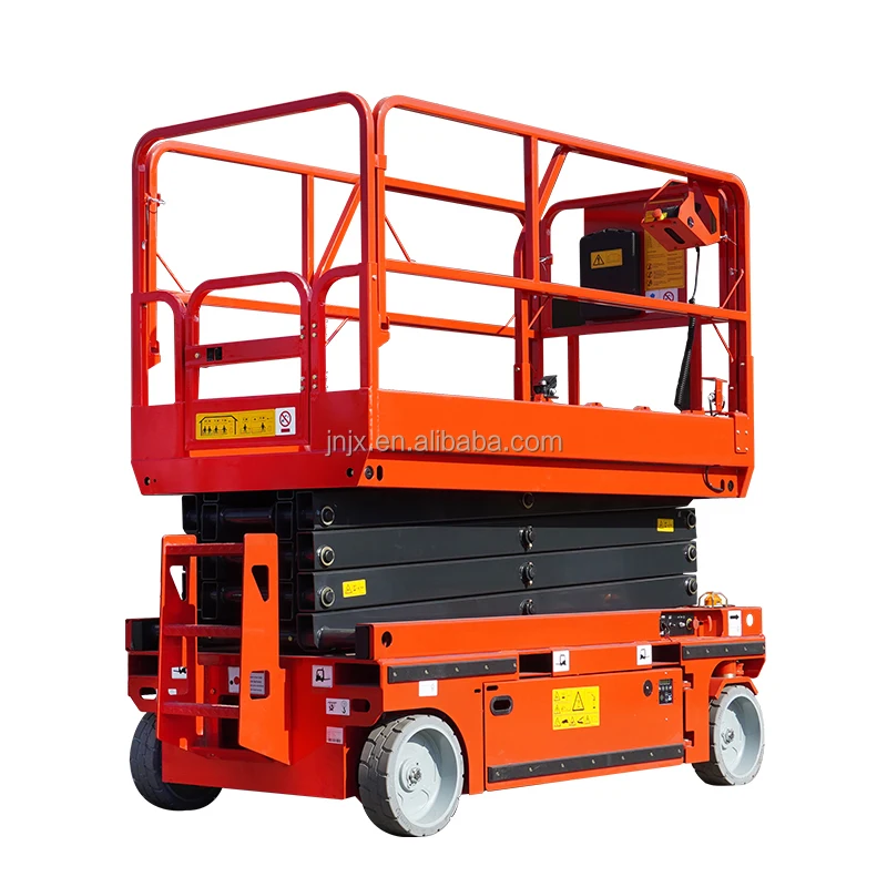 450kg 8m self propelled scissor lift electric hydraulic lifting platform terrain scissor lift