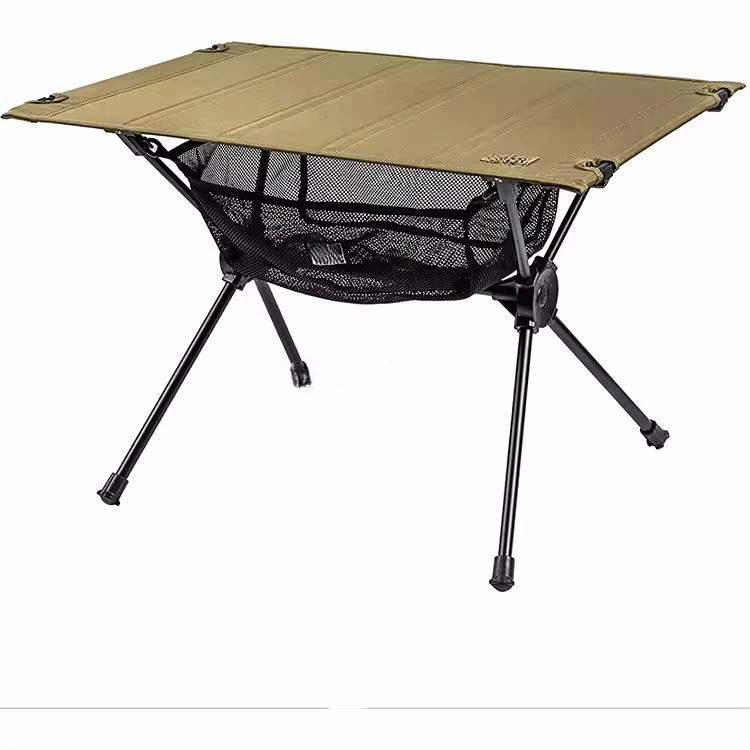 Portable Lightweight Aluminum Camping Table Compact Foldable Outdoor Backpacking Table with Beach Tent Side Feature