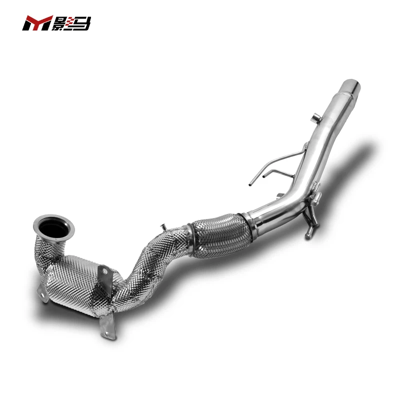 CS style High Performance Stainless Steel Exhaust System catback Valve high-pitched voice For vw golf 8 mk8 gti pro R-Line