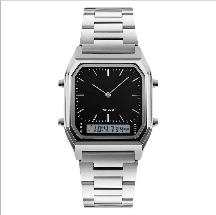 Wholesale multi-function electronic men quartz movement combined watch sport customized digital wristwatch