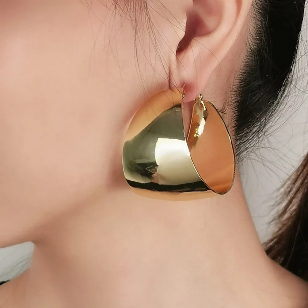 Hot Selling Big Hoop Fashion Women Jewelry Statement Big Hoop Earrings for Women