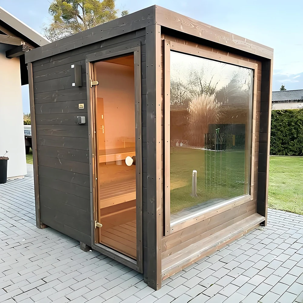 Customized Luxury Outdoor Dry Steam Sauna Cabin Steam Shower Room Spa Sauna Bath Room